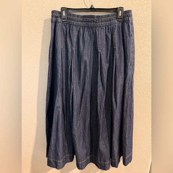 Free Assembly Midi Denim Skirt - Picture 6 of 7